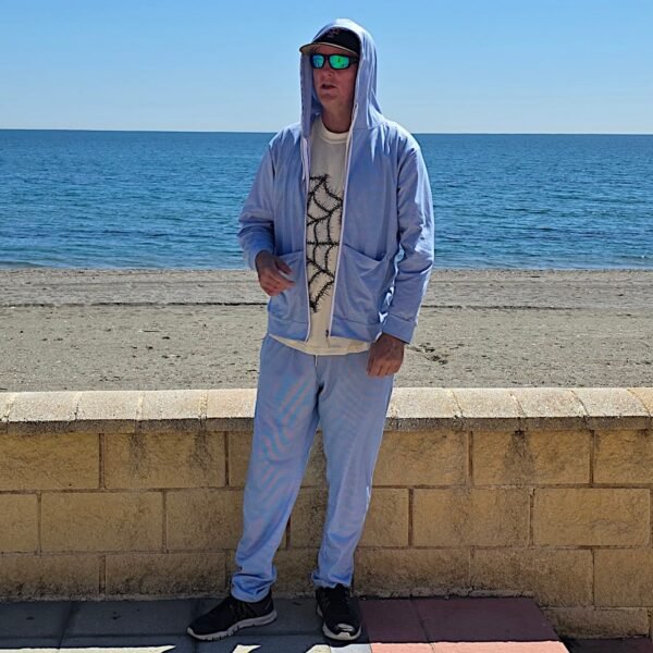 Seersucker Style Hoodie and Pants