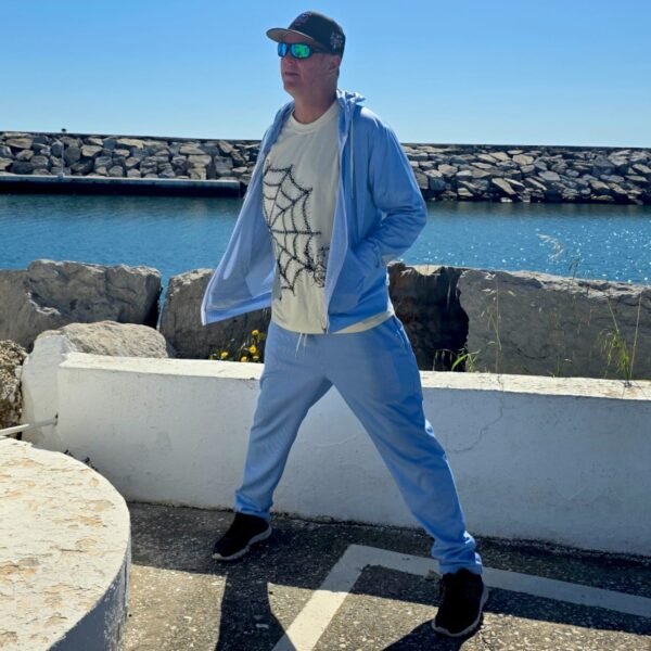 Seersucker Style Hoodie and Pants